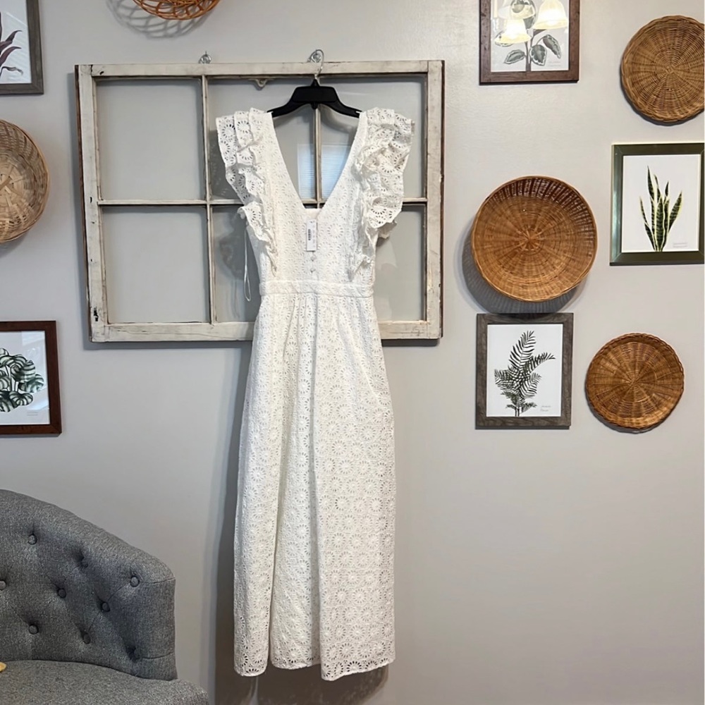🌎 JCrew Ruffle Sleeve Maxi Dress